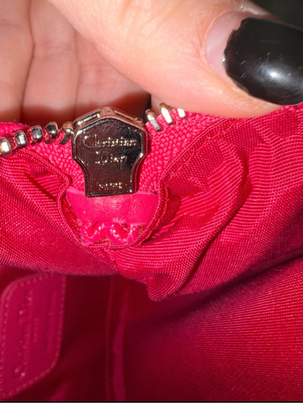 Dior Coated Canvas Cannage Panarea Quilted Clutch with authentication - Picture 10 of 11